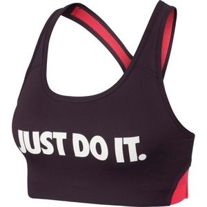 Nike women’s classic Just Do It swoosh sports bra